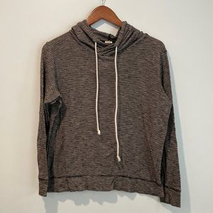 J.Crew| Striped Lightweight Hoodie sz M
